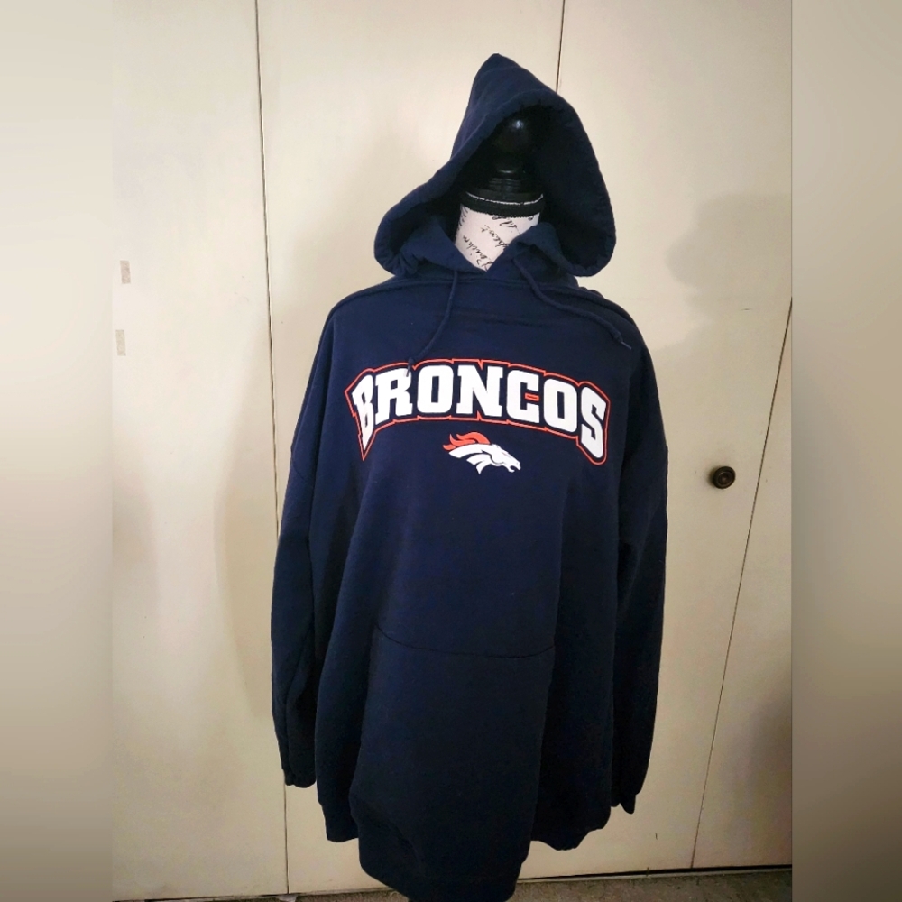 NFL Broncos Dark Blue Hoodie